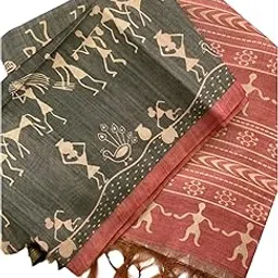 Kanjivaram Chanderi Tissue Silk Saree with Blouse | Stylish Floral Digital Print Saree for Festive & Casual Wear-picture-25