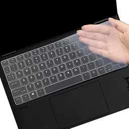 RAYA Silicone Keyboard Skin Cover for 2024 HP Omen Transcend 14 inch Gaming Laptop [ 14-fb0007TX / 14-fb0089TX ] (Transparent) image 1