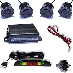 KINGSWAY® Car Reverse Parking Sensor with LED Display Compatible with Maruti Suzuki Alto 800 (Year 2000 to 2012), Auto Object Detection Radar System with Ultrasonic Sensor Kit in Black Color image 1