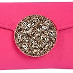ji accessories J I ACCESSORIES Golden Medallion Velvet Clutch Purse-picture-21