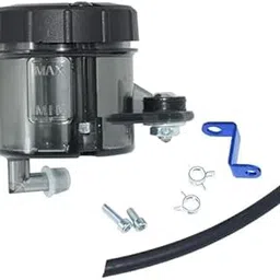 1pc Premium Universal Motorcycle Brake Clutch Tank Fluid Reserv oil Oil Tank Oil Can/oil cap for bike/oil tank for bike/oil pump for bike (Oil Can Black)-image-57