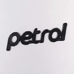 Asraw Chrome Finish Car Fuel Tank Sticker - Fuel Tank Logo Emblem Badge Monogram Universal for Car (Petrol Black 3x9cm)-picture-16