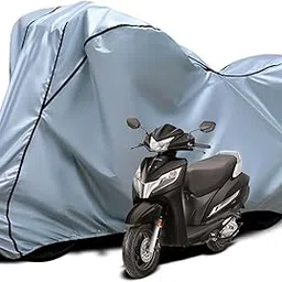 SNEHA SALES Scooter Body Cover Waterproof Dustproof UV Protection | Scooter Cover for 6G, 5G, 4G, Activa i, Activa 125 | Heavy Duty Two Wheeler Cover for Outdoor Parking (Silver)-image-63