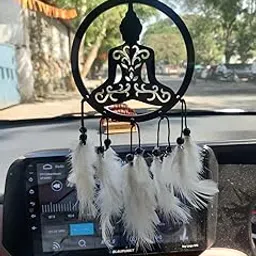 MJKD Buddha Dream Catcher for Car's Interior Mirror, Wall Hanging and Wedding Ornament for Positive Vibes-picture-20
