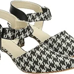 iconics Women's Pointed Toe Buckled Block Heel Mules-picture-20