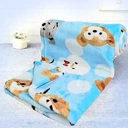 Bumtum Super Soft New Born Baby Blanket | Wrapper Sheet for Baby Boys & Baby Girls | Teddy Pattern Lightweight | Super Comfortable (100cm x 75cm, Blue)-picture-31