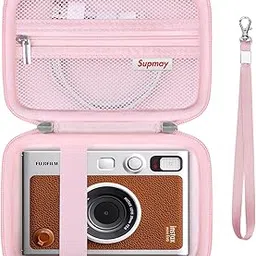 Hard Carrying Case for Fujifilm Instax Mini EVO Instant Camera, Pink, Hard Case-image-0