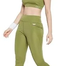 clovia Women's High Rise Active Regular Fit Tights With Side Pocket-picture-21