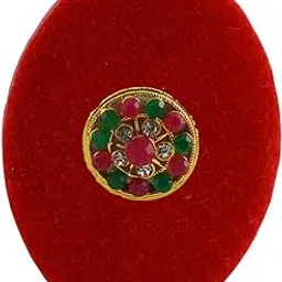 vidhya kangan Handmade Fancy Stone stud Work Saree pin Brooch for Women Jewellery Latest Stylish Crystal Unisex Floral Shape Brooch for Women/Girls (sku-bro2815)-picture-18