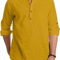 royalscout Men's Cotton Blend Full Sleeve Short Kurta Perfect for Traditional Gatherings, Casual Outings, or Everyday Ethnic Wear-picture-42