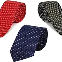 fashmade “where fashion is made” FashMade Men/Boy's Self Design Micro Fiber Premium Tie(Pack Of 3) image 1
