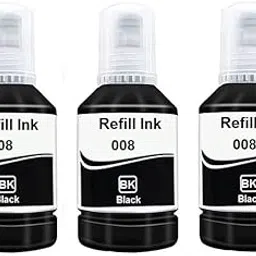 KOSH 008 Black Refill Ink for Epson L6460/L6490/L6550/L6570/L6580/L11160/L15150/L15160 Printer (Pack of 3)-picture-25