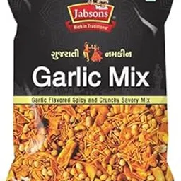Jabsons Gujarati Namkeen Garlic Mix | Crispy & Flavorful Lasan Chivda | 160g Pack-picture-26