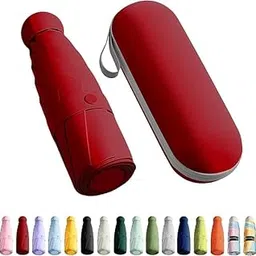 hemovia Umbrella, Mini Folding Windproof & Compact UV Umbrella for Sun Protection Rain Windproof Strong Large 3 Fold for Women Handbags, 3 Fold for Men Women, Stylish & Compact image 1