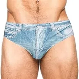 pj paul jones Men’s Athletic Swimwear Briefs Denim Looking-picture-14