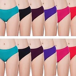 nimmi Women's Cotton Solid Hipster Multicolor-picture-23