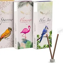 Bambooless Incense Sticks - Premium Dhoop Batti with Natural Wood Powder, Long-Lasting Slow Burning Dhoop for Pooja,Temples,Yoga & Home Use,Pack of 3 (70-75 Sticks) with Rich Fragrance-picture-44