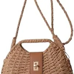 Cottage Handicraf Women Crossbody Bag Stylish Boho Ladies Shoulder Purse for Shopping Commuting Summer Brown Womens Handbags & Bags-picture-25