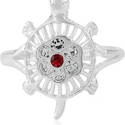 Made of Brass Cubic Zirconia Vaastu Fengshui Kachua Tortoise Good Luck Finger Ring For Men Women or Boy and Girls-image-74