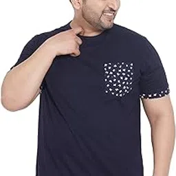 bigbanana Plus Size Men's Round Neck T-Shirt-picture-29
