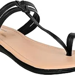 pouncing panda Women’s One Toe Flats | Casual Comfortable Slip-On Shoes | Stylish Open Toe Flat Footwear | Lightweight Everyday Flats for Women-picture-43