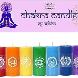 asidea 7 Chakra Candle Set | Candles for Aromatherapy, Meditation Candle, Spa | Scented Candles for Gifting & Decoration-picture-56