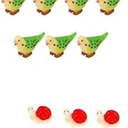 CALANDIS 20Pcs Miniature Dollhouse Bonsai Craft Garden Landscape Snail Parrot Decor | Statues & Lawn Ornaments | Garden D?©cor-picture-43