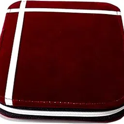 girija Red Velvet Earrings Pouch 12 Pairs For Women-picture-34