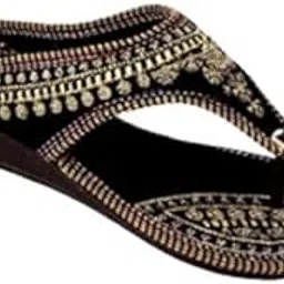 Women Embroidery Slipper Stylish Fashion Sandals & Ethnic Footwear Slippers for Women's for Office, Casual Wear-picture-25