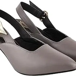 Pointed-Toe Pumps with Buckle Closure for Women-image-6