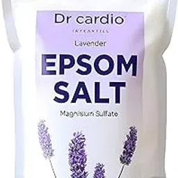 Dr Cardio Epsom Bath Salt for Foot and Body Pain Relief, Lavender, Muscle Pain, Stress Relief, 1 kg (Lavender)-picture-12