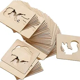 20Pcs Stencils for Craft and Art, Wooden Painting Templates for Kids, Drawing Board for Home and Travel,Ideal for DIY Projects and Decorative Art-picture-21