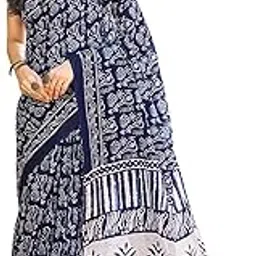 siril Women's Cotton Printed Ready To Wear One Minute Saree With Unstitched Blouse Piece-picture-20