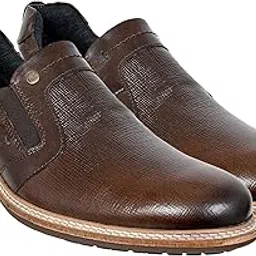 hx london Men's Synthetic Leather Slip-On Shoes-picture-12