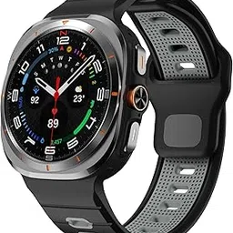 XMUXI Compatible with Samsung Galaxy Watch Ultra Strap Silicone Sport Band for Galaxy Ultra Watch 47mm Replacement Strap(No watch)-picture-17