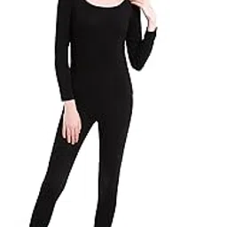 cnlanrow Thermal Underwear Women Long - Scoop Neck Ultra - Thin Johns Set Top & Bottom-picture-34