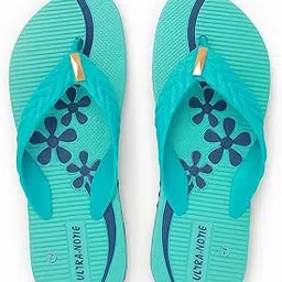 Women's Floral Design Flat Sandals, Sky Blue Ethnic Slippers, Casual Summer Footwear-picture-20