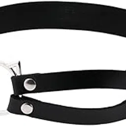 heavenglow Fashion Punk Gothic Cat Leather Elastic Garter Belt Leg Thigh Ring Black | Garter Belts | Intimates & Sleep-picture-38
