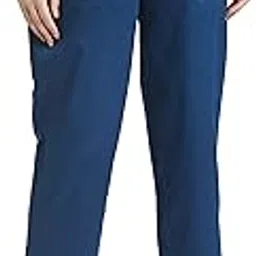 amazon brand - symbol Women's Slim High Rise Ankle Length Tapered Paper Bag Formal Trousers (with Self Fabric Belt)-picture-18