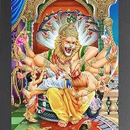 NUOSHOPPING Lord Narsimha Swamy - Laxmi Narasimha, Narsingh Dev, Narsingh Ji, Shri Laxmi Narsimha Bhagwan NRS-08-picture-16