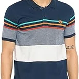 Duke Men's Striped Slim Fit T-Shirt-picture-34