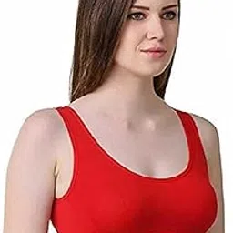 zambet Pack of 5 Women Cotton Padded Non-Wired Sports Bra Comfort Bralette,Beach Wear, Casual, Festive, Formal, Lounge Wear, Party, Sports, Wedding-picture-34
