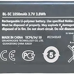 Original BL-5C,1100, 1101, 1110, 1112, 1200, 1208, 1280,1650, 2310, 2600,3100, 3110, 5130, 6030, 6230, 6230i, E50, E60, N70, N71, N72-NE 1050mAh, 3.7v, 3.8Wh Battery-picture-32