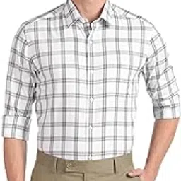 arrow Men's Cotton Checkered Slim Fit Shirt-picture-54