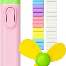 Definite Art Cute Electric Erasers for Kids with Fan and 30 Eraser Refills Electric Eraser Useful in Erasing Kids Drawing (Multicolor)-picture-61