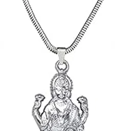 afh Mata Laxmi Mahalaxmi Religious Locket with Snake Chain Pendant for Men and Women-picture-39