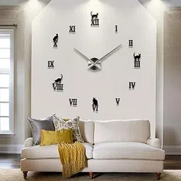 Fashion DIY Large 3D Wall Clock Sticker – Big Watch Design for Home Decor – Unique Gift, Modern Frameless Wall Art for Living Room, Bedroom, Office-picture-30