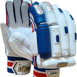 Valorus Batting Gloves RightHand White&Blue(Right Hand Batsman) (White & Blue, Mens)-picture-25