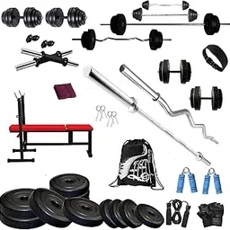 Bodyfit 70 kg Home Gym,2 Dumbbell Rods, 2 Rods(1 CURL), 3 in 1 (i/d/f) Bench,Gym Bag,Gym Belt-picture-30