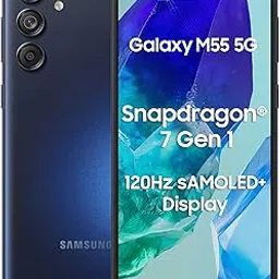 Samsung Galaxy M55 5G (Denim Black,8GB RAM,256GB Storage) | 50MP Triple Cam| 5000mAh Battery| Snapdragon 7 Gen 1 | 4 Gen. OS Upgrade & 5 Year Security Update| Super AMOLED+ Display| Without Charger-picture-28